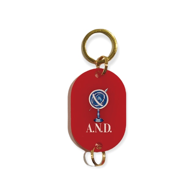 A.N.D. × Tatsuya Hirayama KEYRING / RED