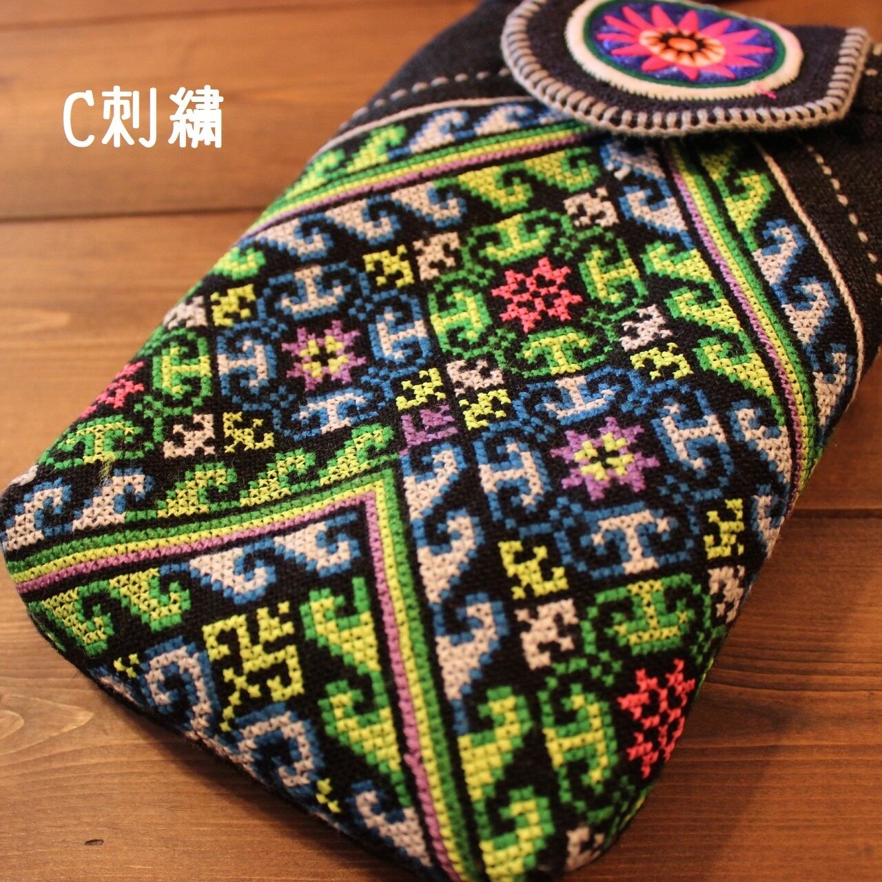 モン族刺繍ポシェット | タイの民族刺繍雑貨・衣料スアイチャイ