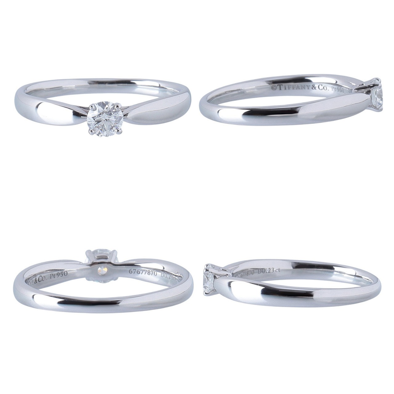 ティファニー ハーモニー リング ダイヤ0.23ct G-VVS1-3EX 12号弱 