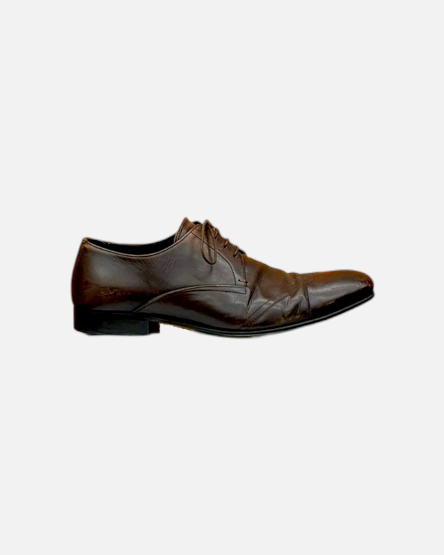 PRADA derby leather shoes
