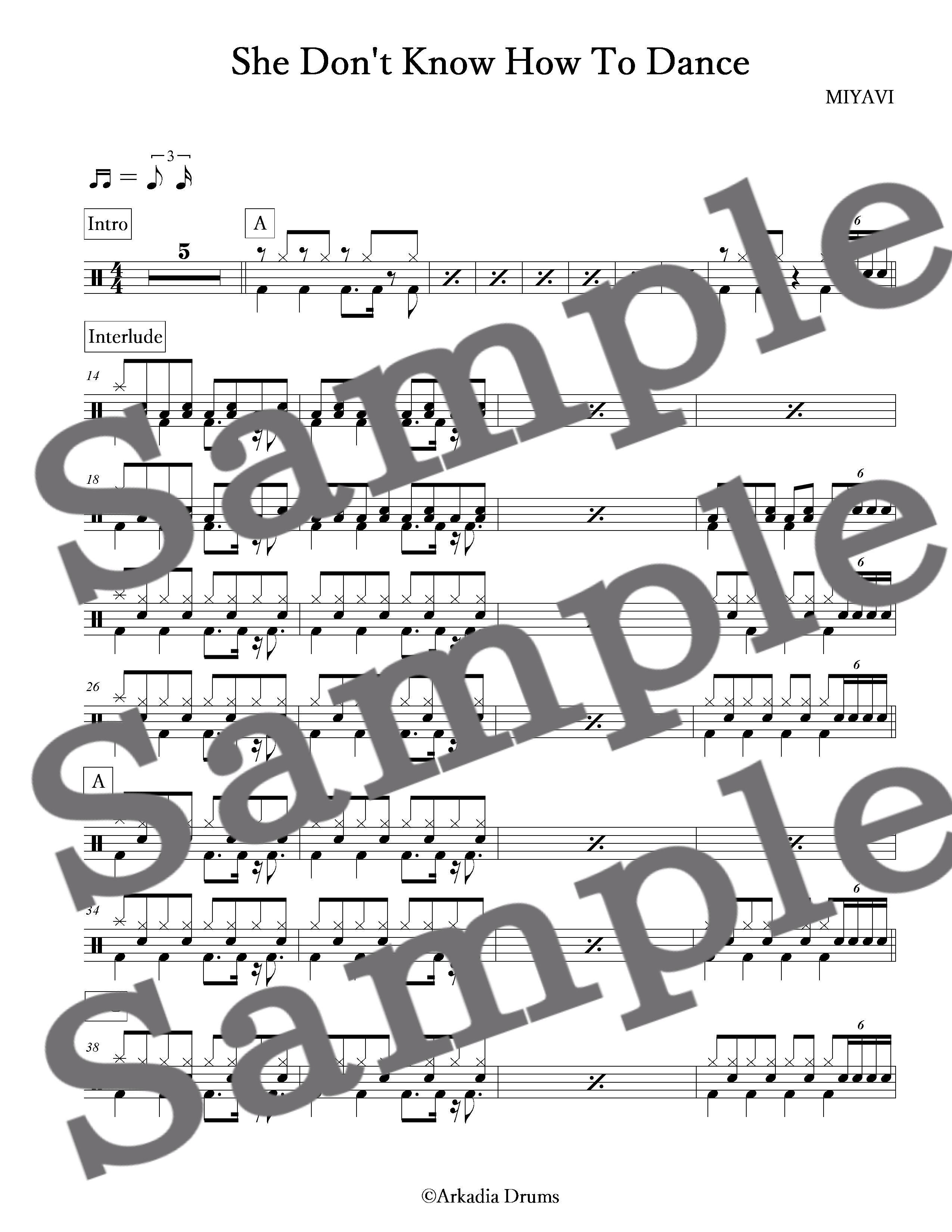 She Don't Know How To Dance(MIYAVI)