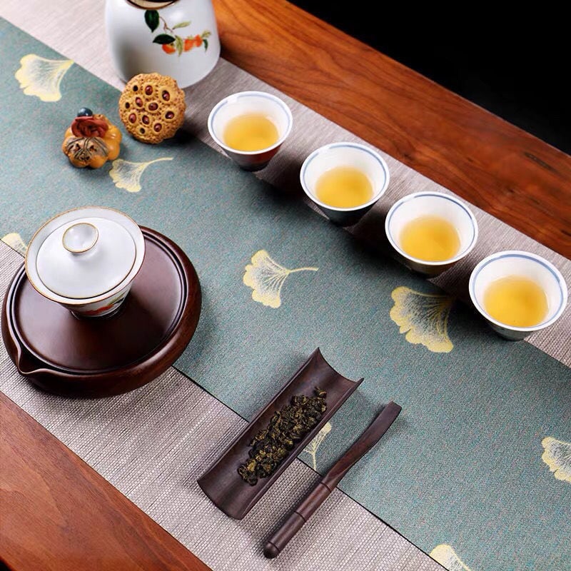 茶道具】黒檀茶則セット | 五福茶荘