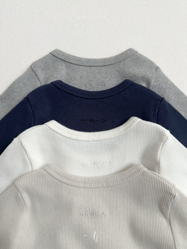 【即納】atomeme /Soft Ribbed T-Shirt