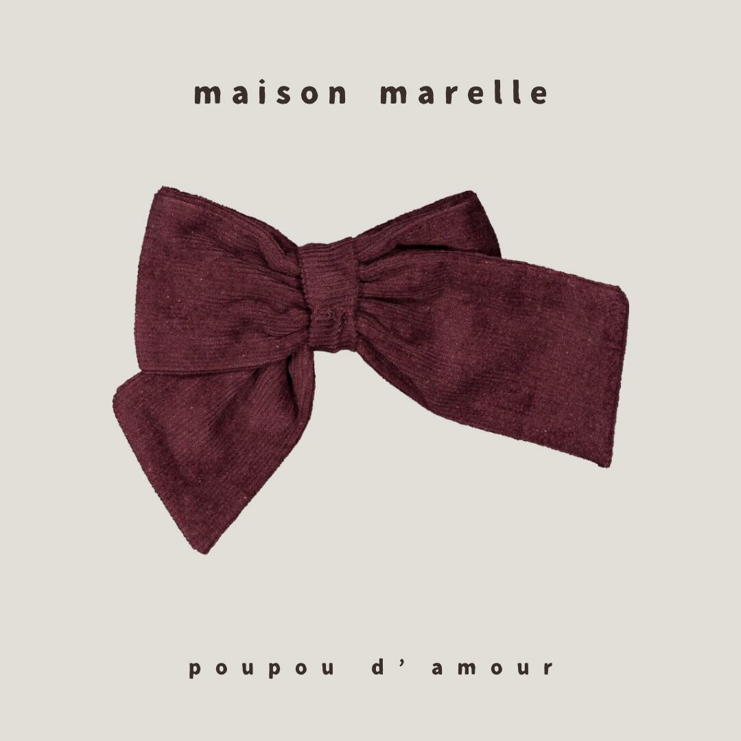 送料無料 【予約】maison marelle|HALLES burgundy velvet(11月上旬以降入荷予定)