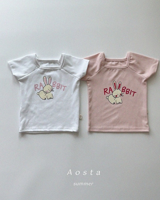 【取寄】aosta｜rabbit tee｜ラビットT｜S-XXL｜baby&kids｜26 summer