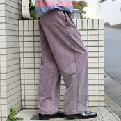 INFAVOR good fade 3tuck cotton pants burgundy