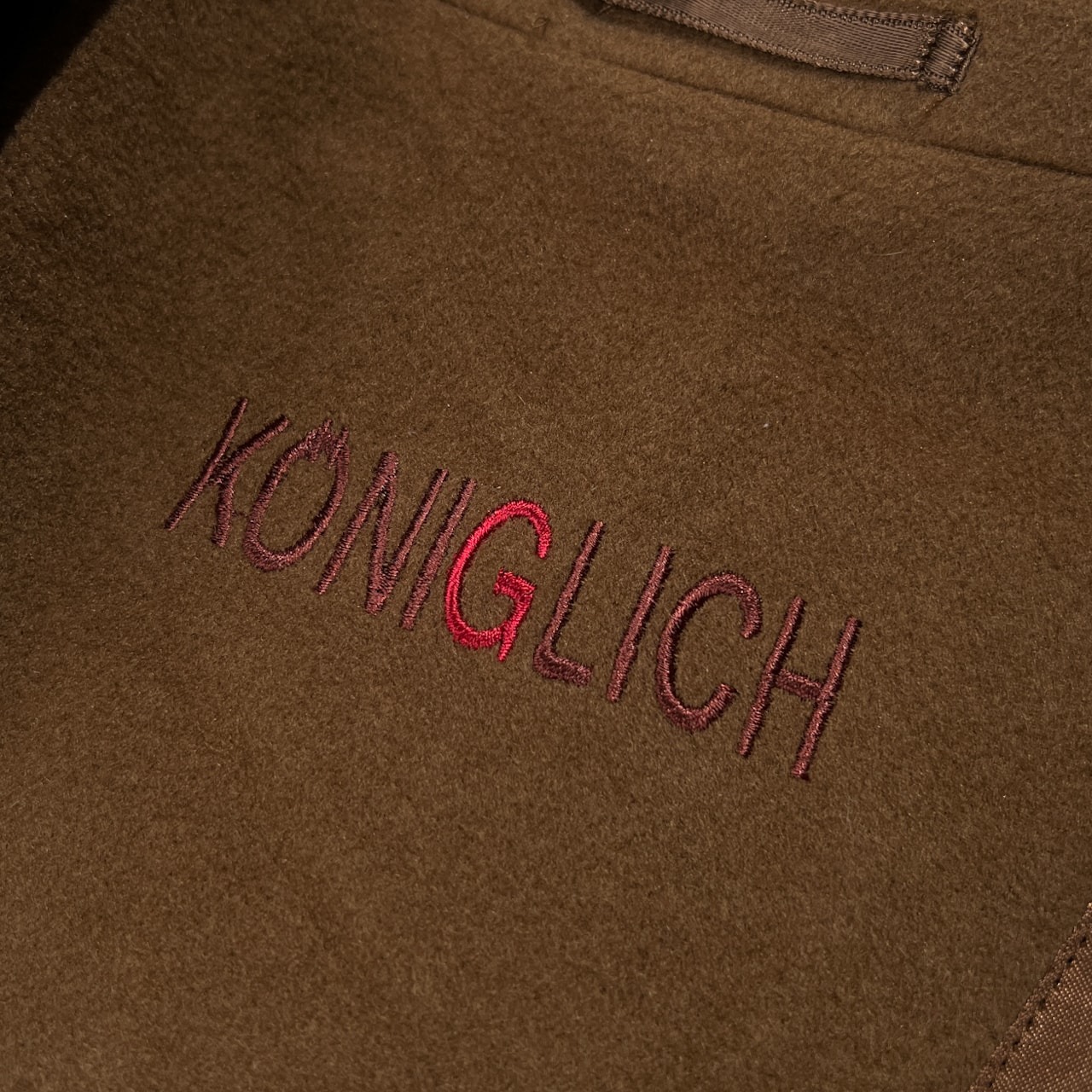 カシミヤ100％ ドイツ製 高級 KONIGLICH 裏地総柄 ロング コート 比翼 ステンカラー サイズ S /キャメル/メンズ/カシミア