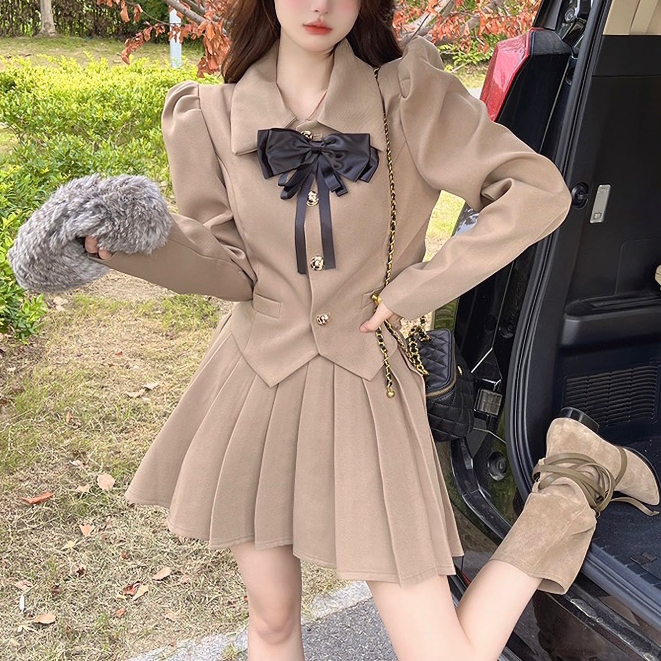 2色 パワショル制服風ガーリーset up | selectshop MAJOLIE