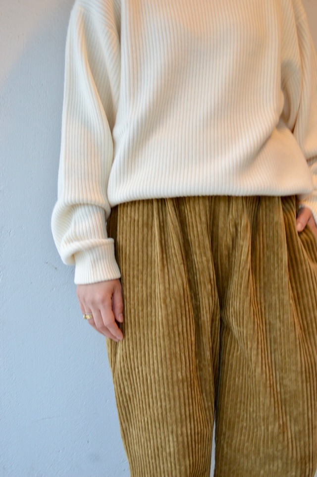 Pub 3.5W Heavy Corduroy 2tuck Wide Pants ピューブ コーデュロイパンツ ユニセックスモデル 2025AW