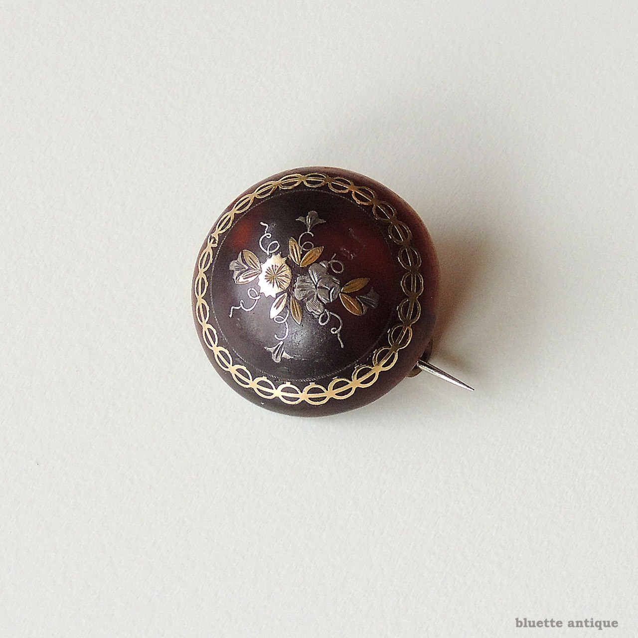 アンティークジュエリー ピクウェ ブローチ 【薔薇・すみれ】（ソーティングメモ付）