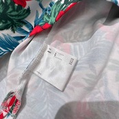 美品 Munsingwear マンシングウェア 花柄 総柄 ドライ 半袖 ポロシャツ サイズ M /メンズ/ゴルフ/デサント