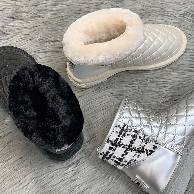 ブーツウィンターベルベットレッドショート 靴 シューズ コットン 冬物 防水 部族の婦人靴935922131