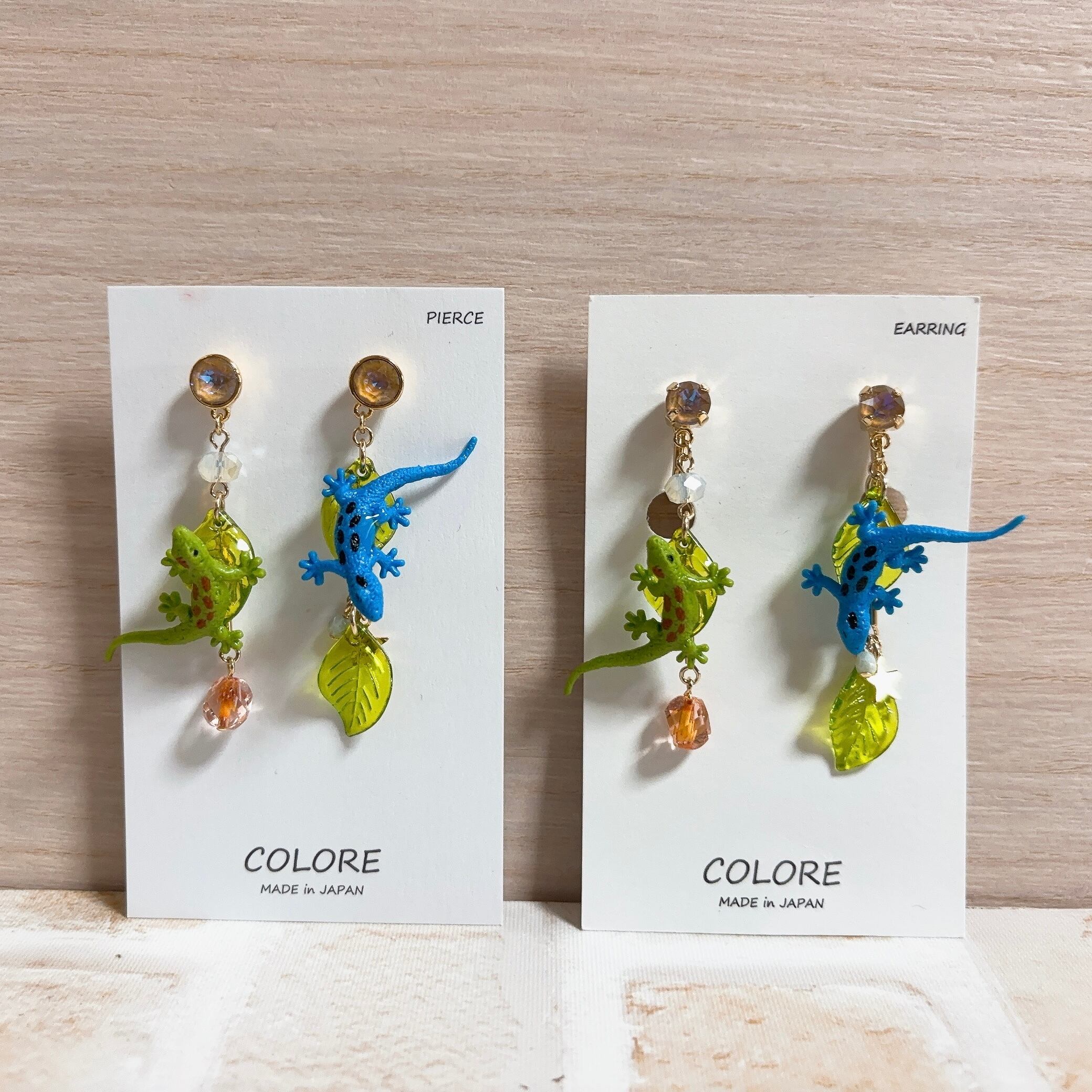 COLORE ピアス・イヤリング ヤモリ | COLORE & Maison Valerie