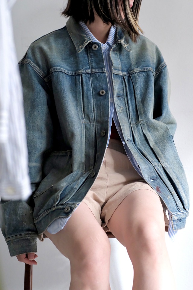 "H UNIT"  Denim work jkt（customize）