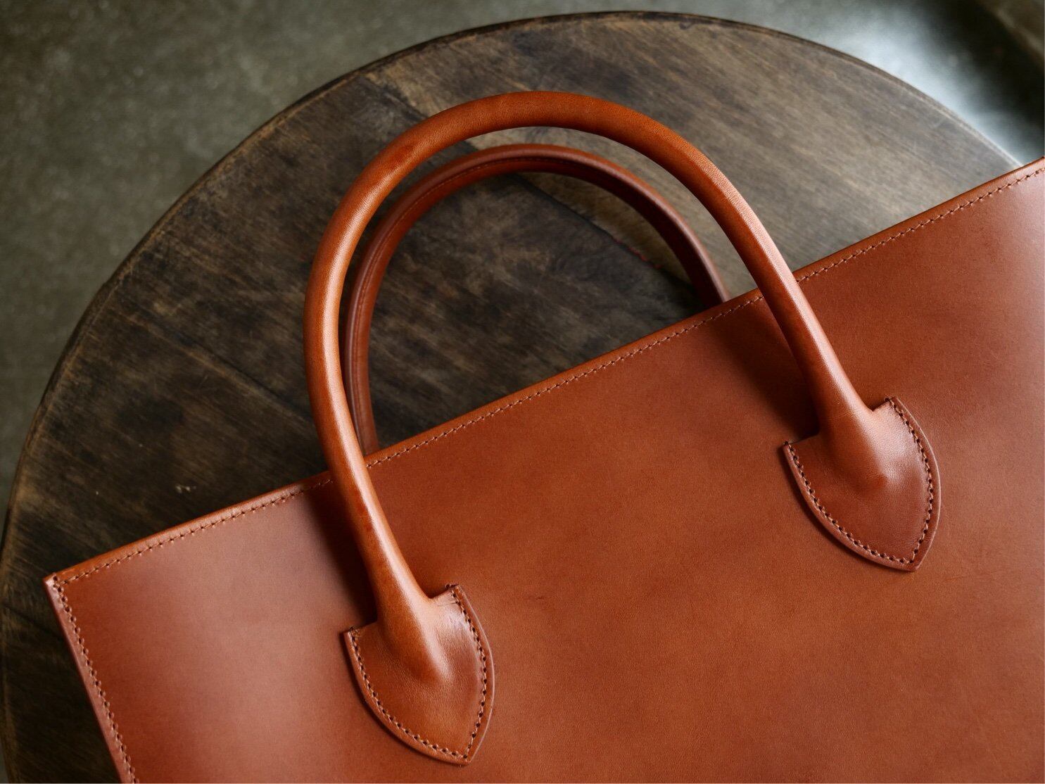 SOLE OPTION】KEW / BROWN / Leather Tote Large | UNION WORKS ONLINE
