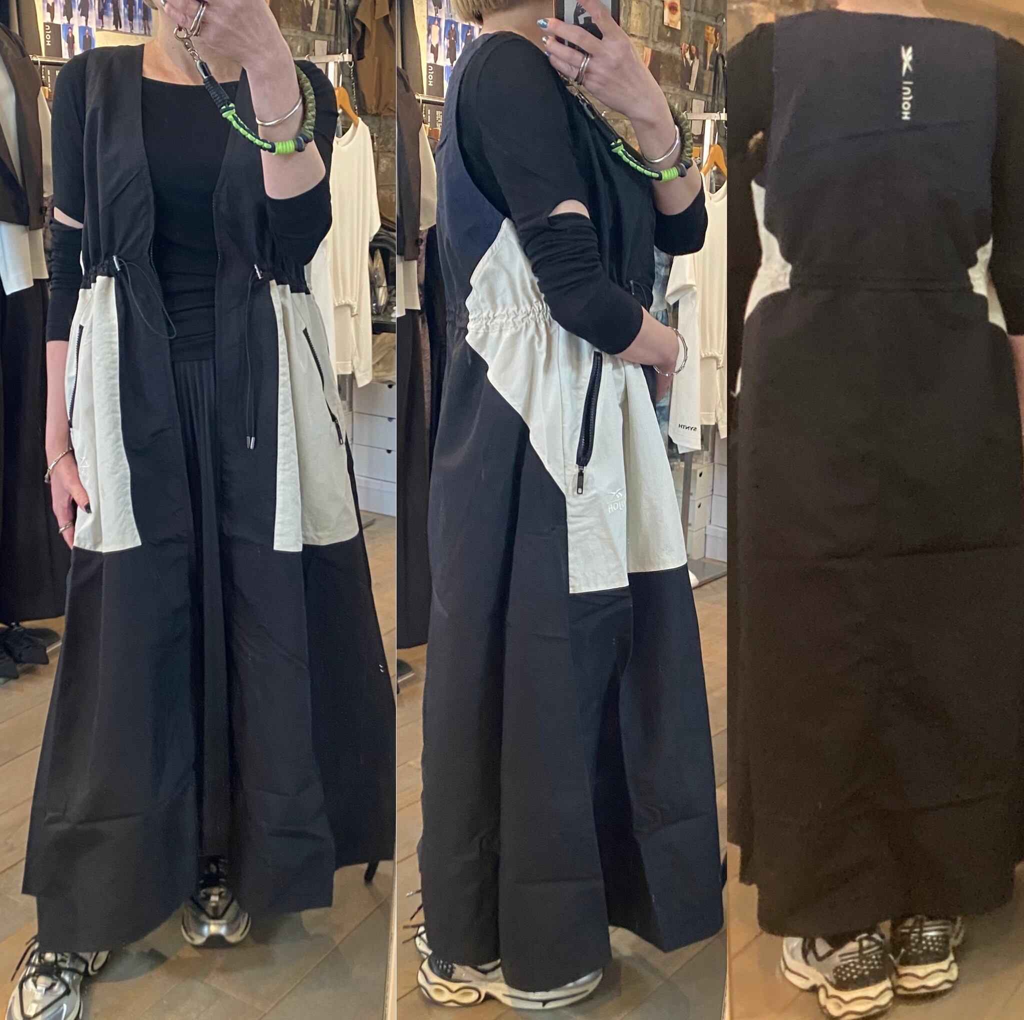 ujoh ジレ UJOH】Zip Flare Gilet Dress | saumurkyoto