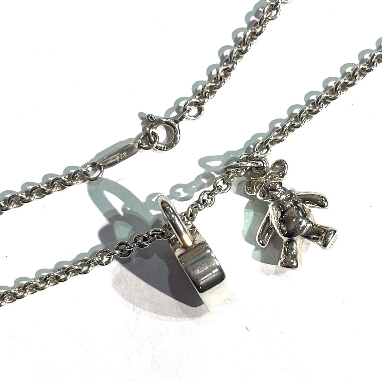 希少【TIFFANY&CO.】ティファニーアンドコーテディベア＆ハート カデナ
