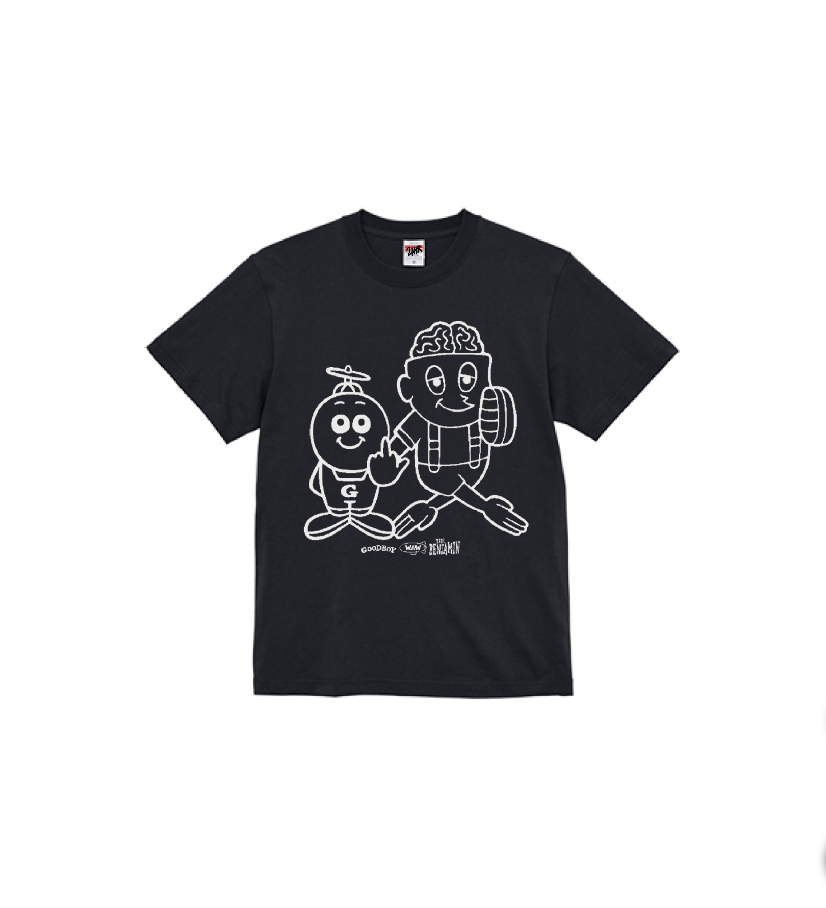 グッボイくんとうっかりベンジャミン Tシャツ(白) | TWONIX