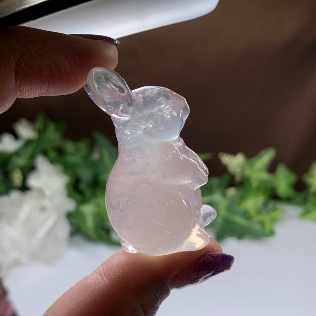 13.可愛いうさぎさん☆カラフルフローライトうさぎさん