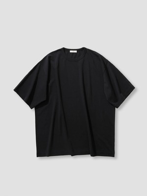 ATON　DRY COTTON JERSEY CREWNECK T-SHIRT　BLACK　KKAGCM0110