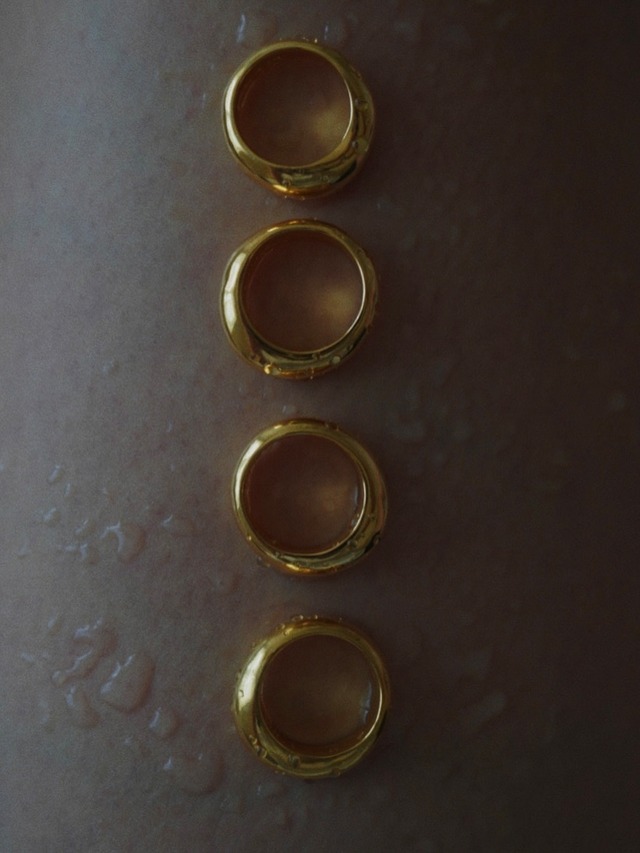 undulating ring  gold