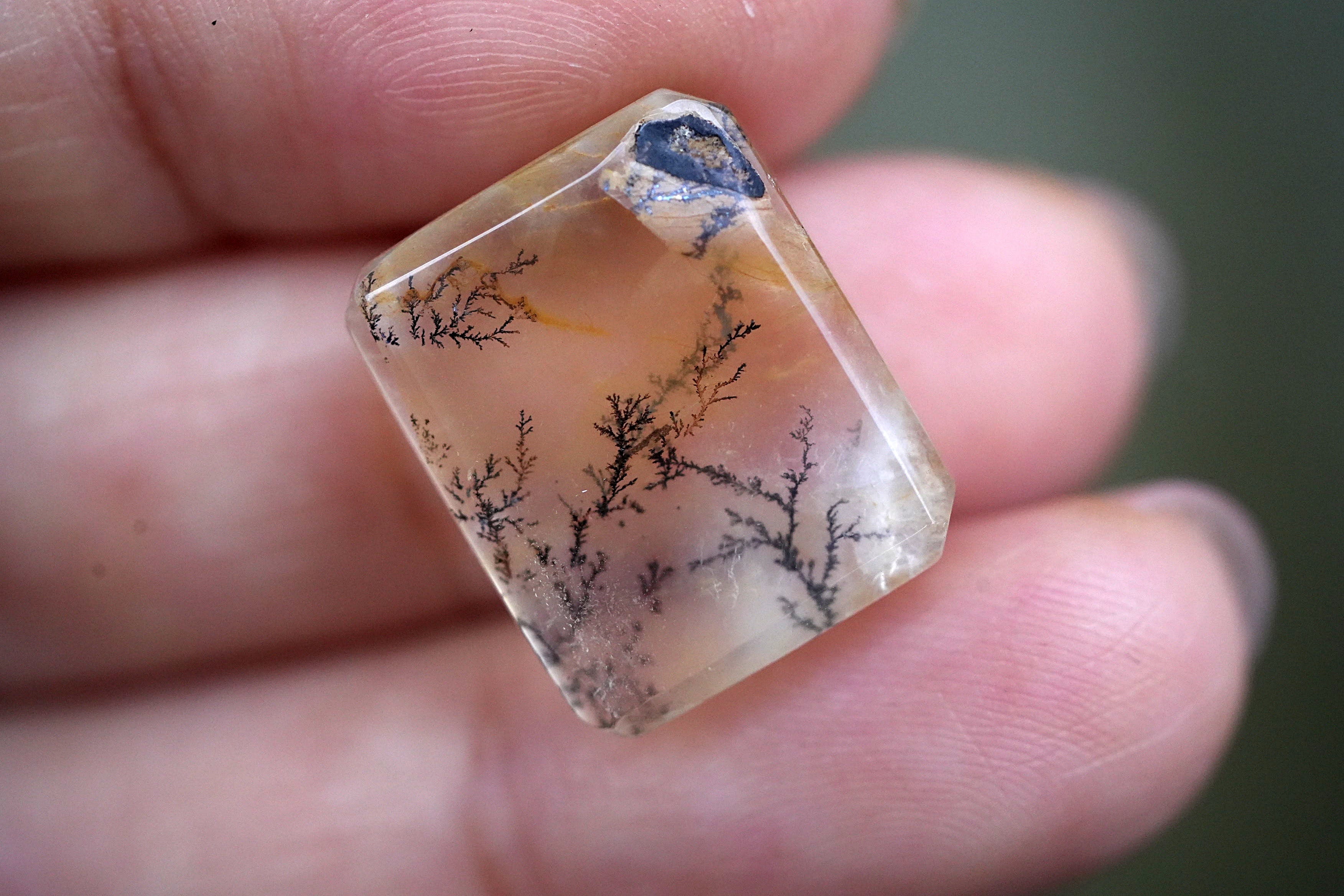 シダ絵画☆デンドリティッククォーツ s1059 | Funky garuda Stone