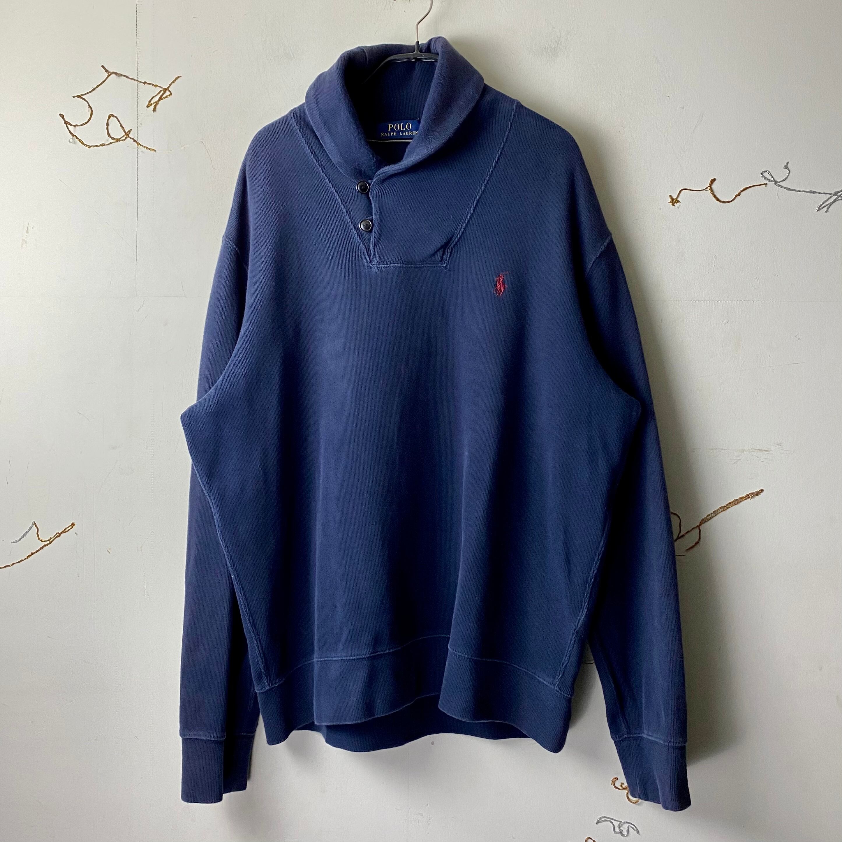 POLO RALPH LAUREN shawl collar sweat shirt | NOIR ONLINE