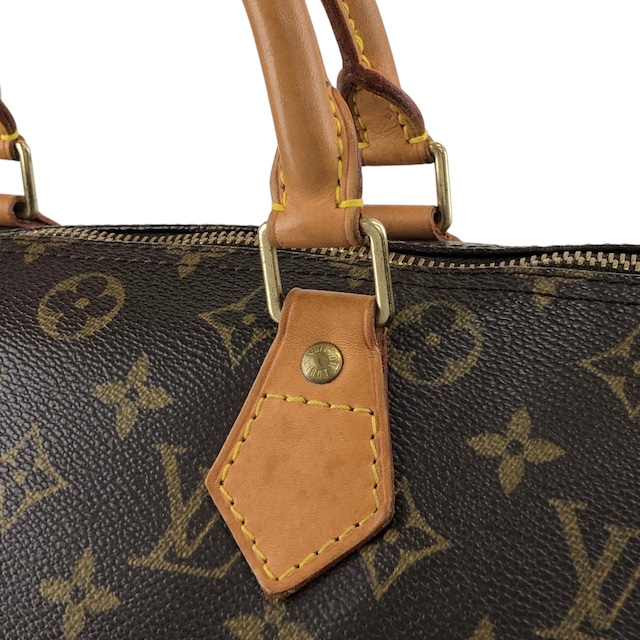 LOUIS VUITTON ルイヴィトン モノグラム ハンドバッグ ブラウン PVC レザー スピーディ30 M41108 ボストン vintage ヴィンテージ オールド 5ah28h