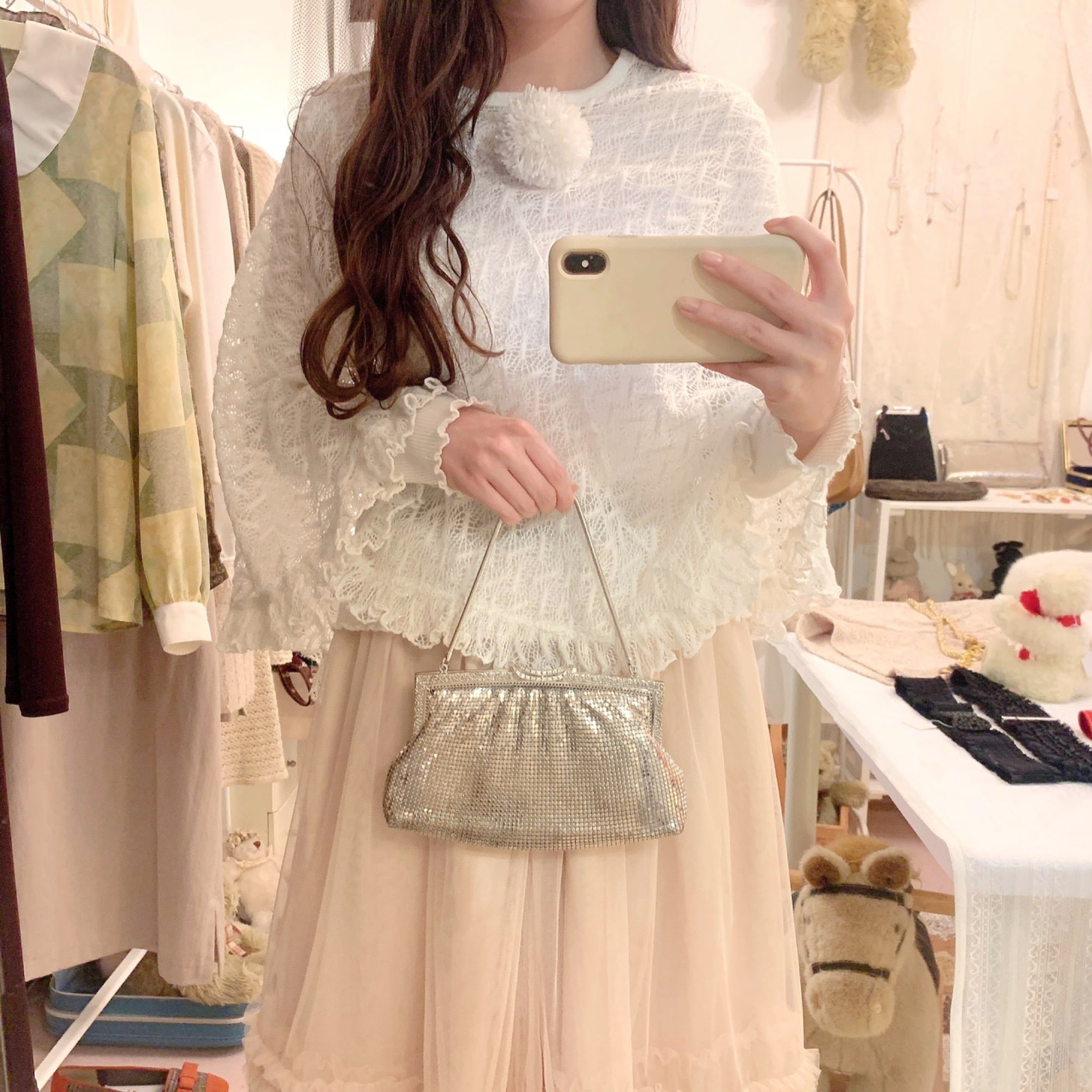 silver party bag / wallet type