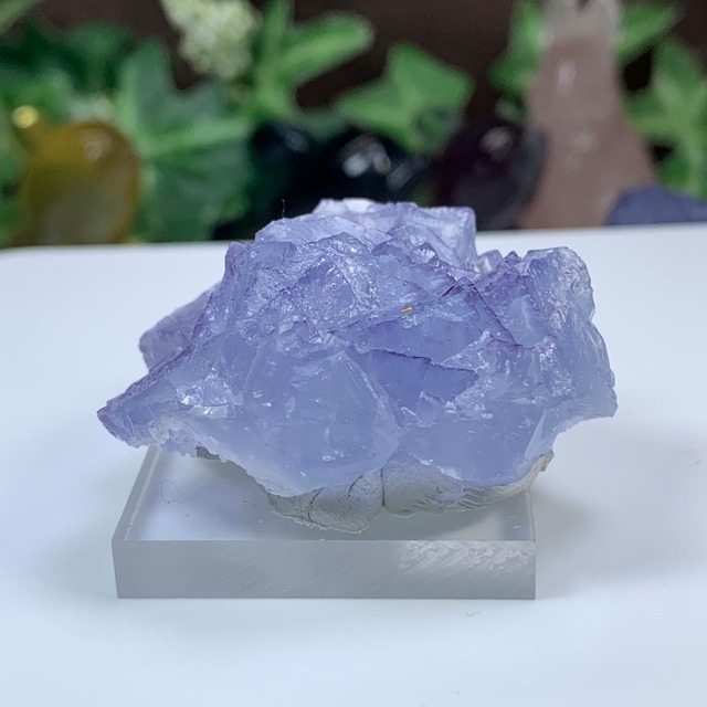 15.幻想的な色合い☆ヤオガンシャン産・ブルーフローライト原石