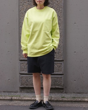 【wonderland】Daily L/S T-shirts / LIME GREEN