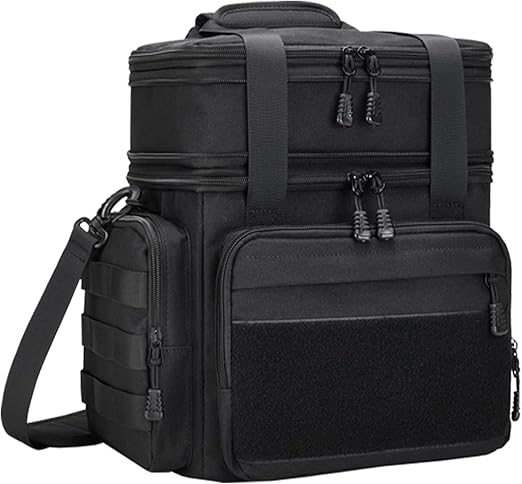 EIING クーラーボックス 二つ折り断熱ランチバッグ 上下2段 乾湿分離