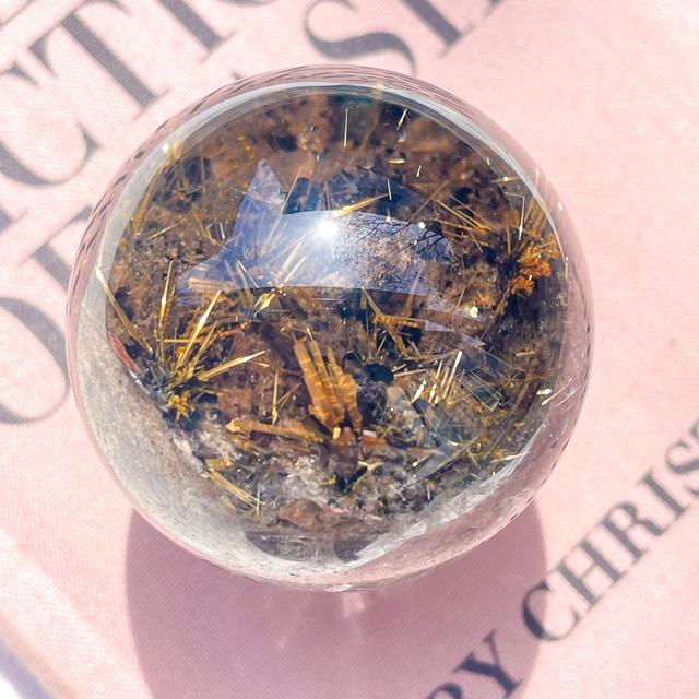 Garden Rutilated Quartz Sphere 4 ✧ ガーデンルチルクォーツ