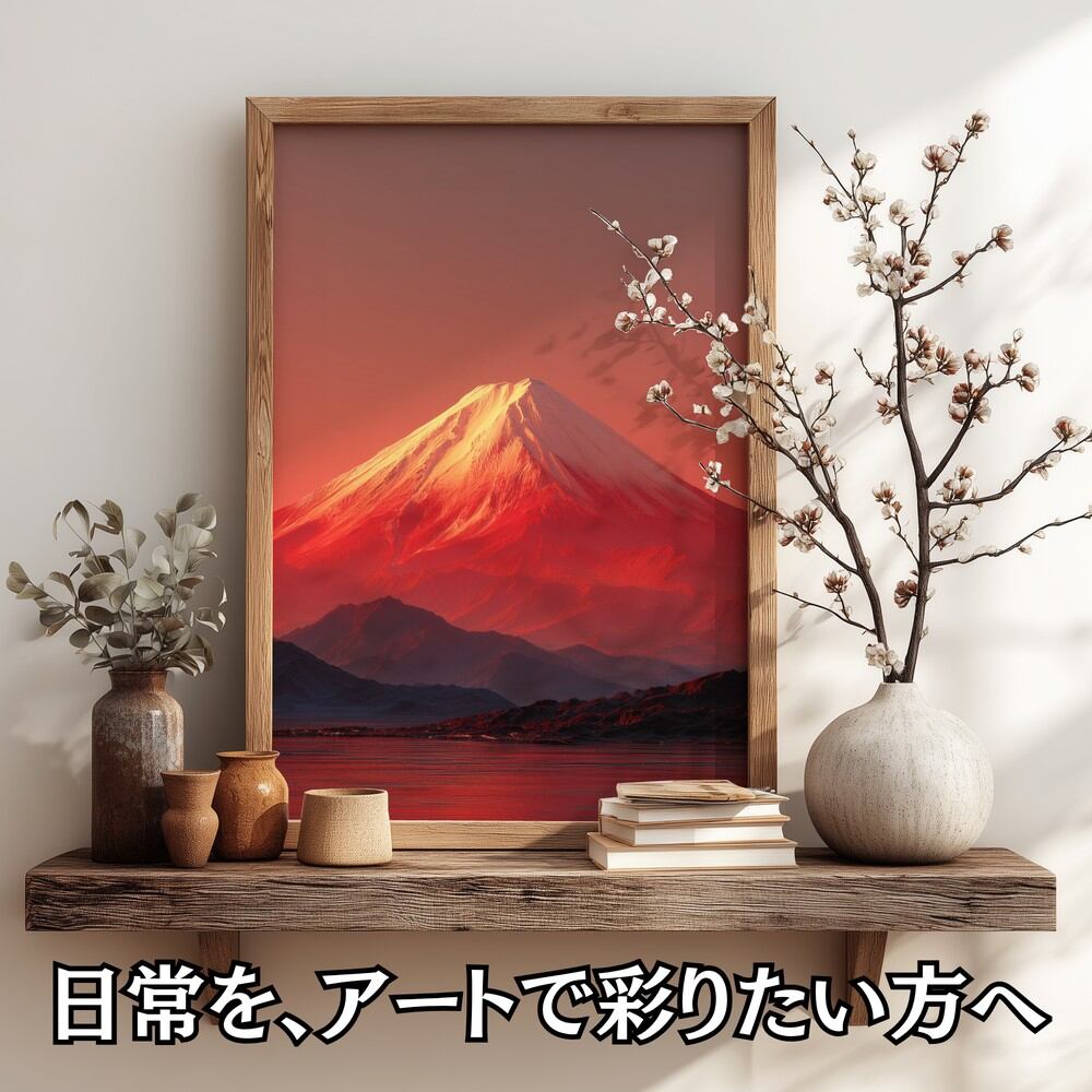 No79 赤富士☆生命力と繁栄を呼ぶ開運風景画 | God Works