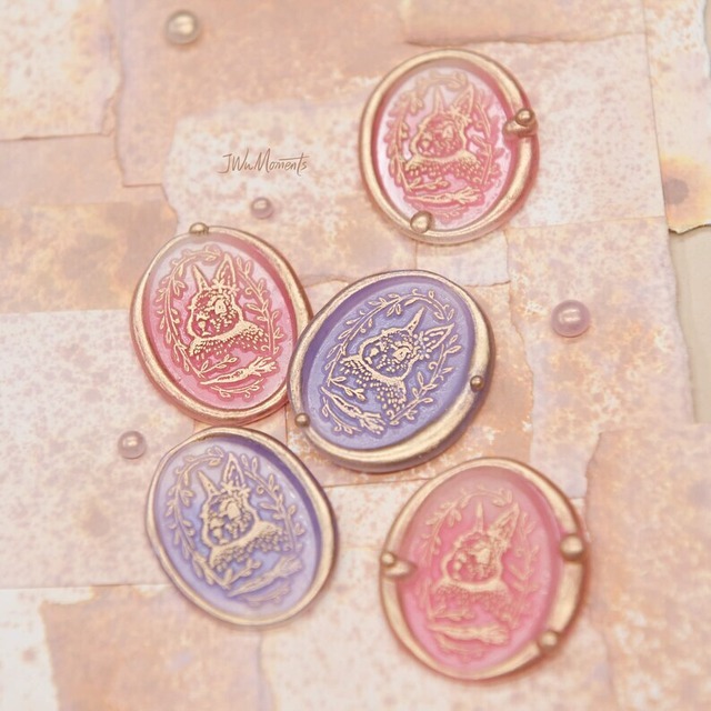 【JWu】Wax Seal Stamp │ Check pattern【25mm】