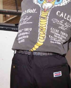 × Cph/Golf STUDS LEATHER BELT