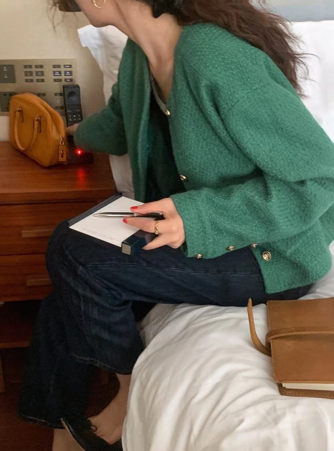 ショートコート スプリングオータム 春物 秋物 ビッグFスモールZ韓国87764383092