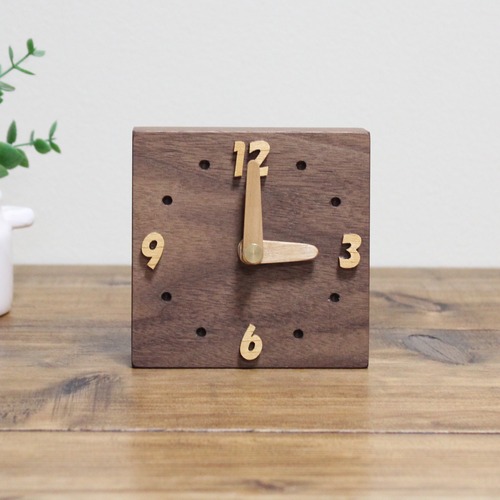 コロッと無垢の置時計【ウォールナット】