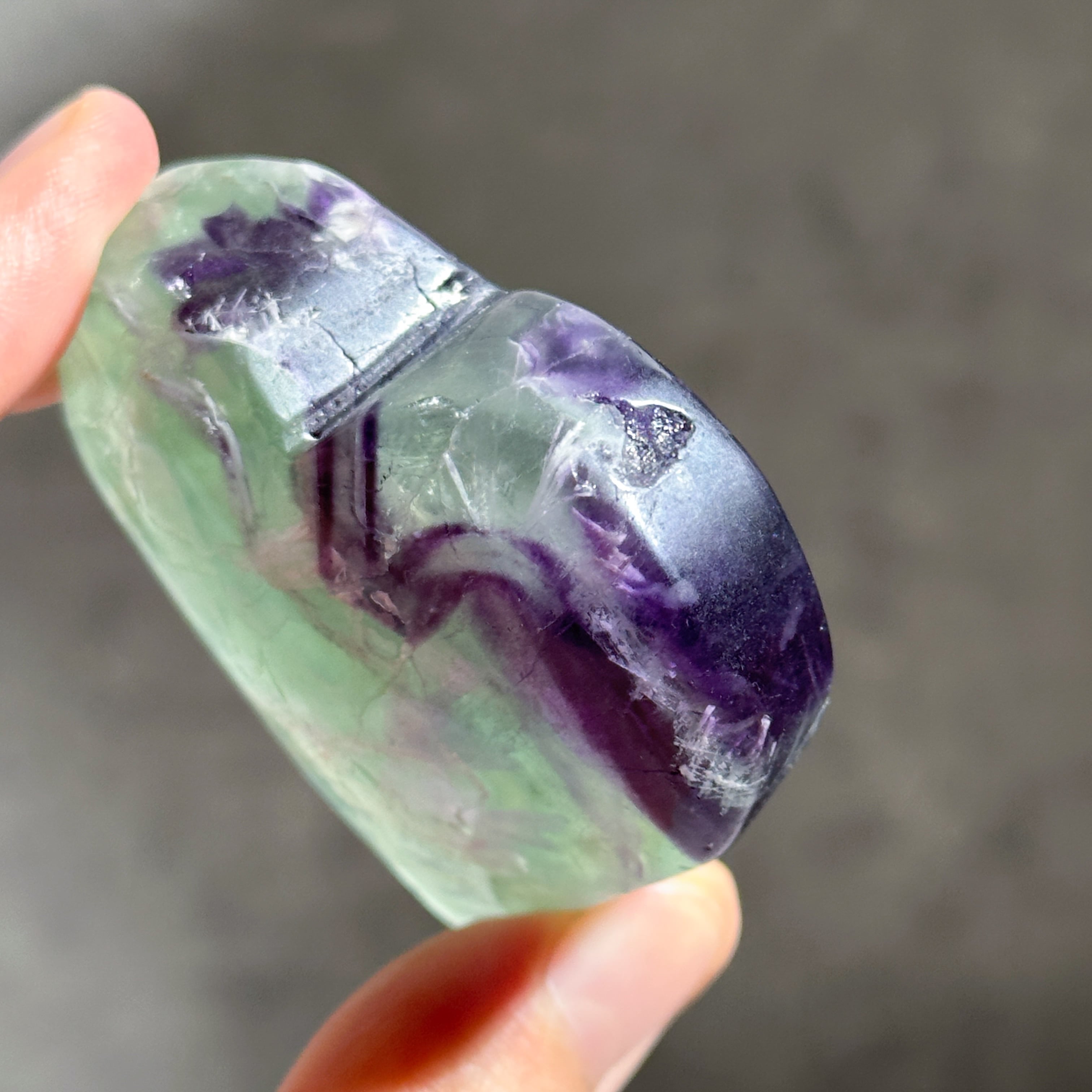 エンジェルフェザーフローライトハート 35◇ Angel Feather Fluorite