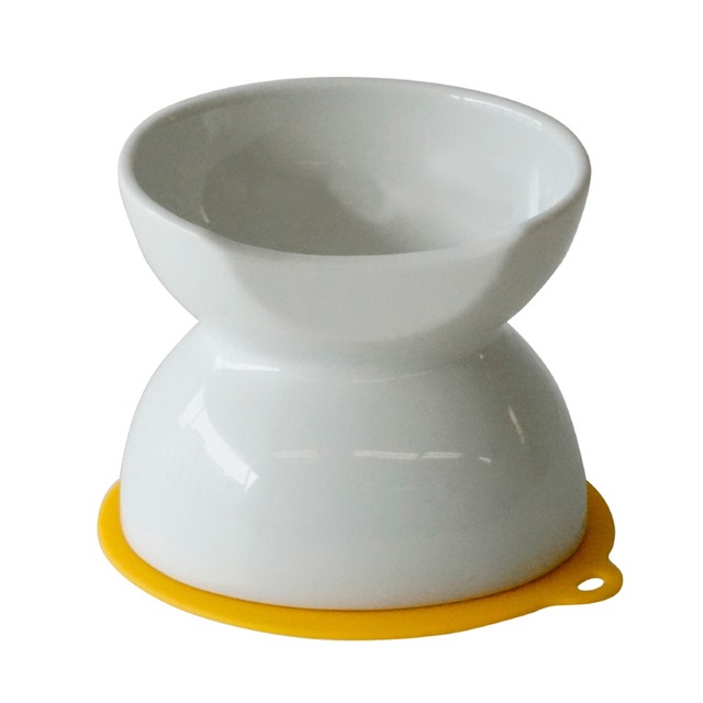 HARIO （ハリオ）　チビプレダブル　ホワイト　犬専用フードボウル　