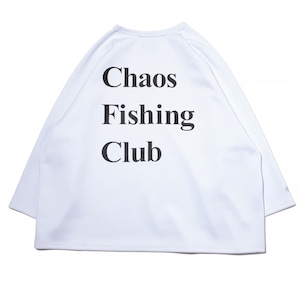 Chaos Fishing Club LOGO RAGLAN WHITE L