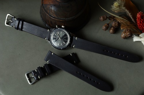 VASCO（ヴァスコ） ～ LEATHER WATCH BAND ～  Black