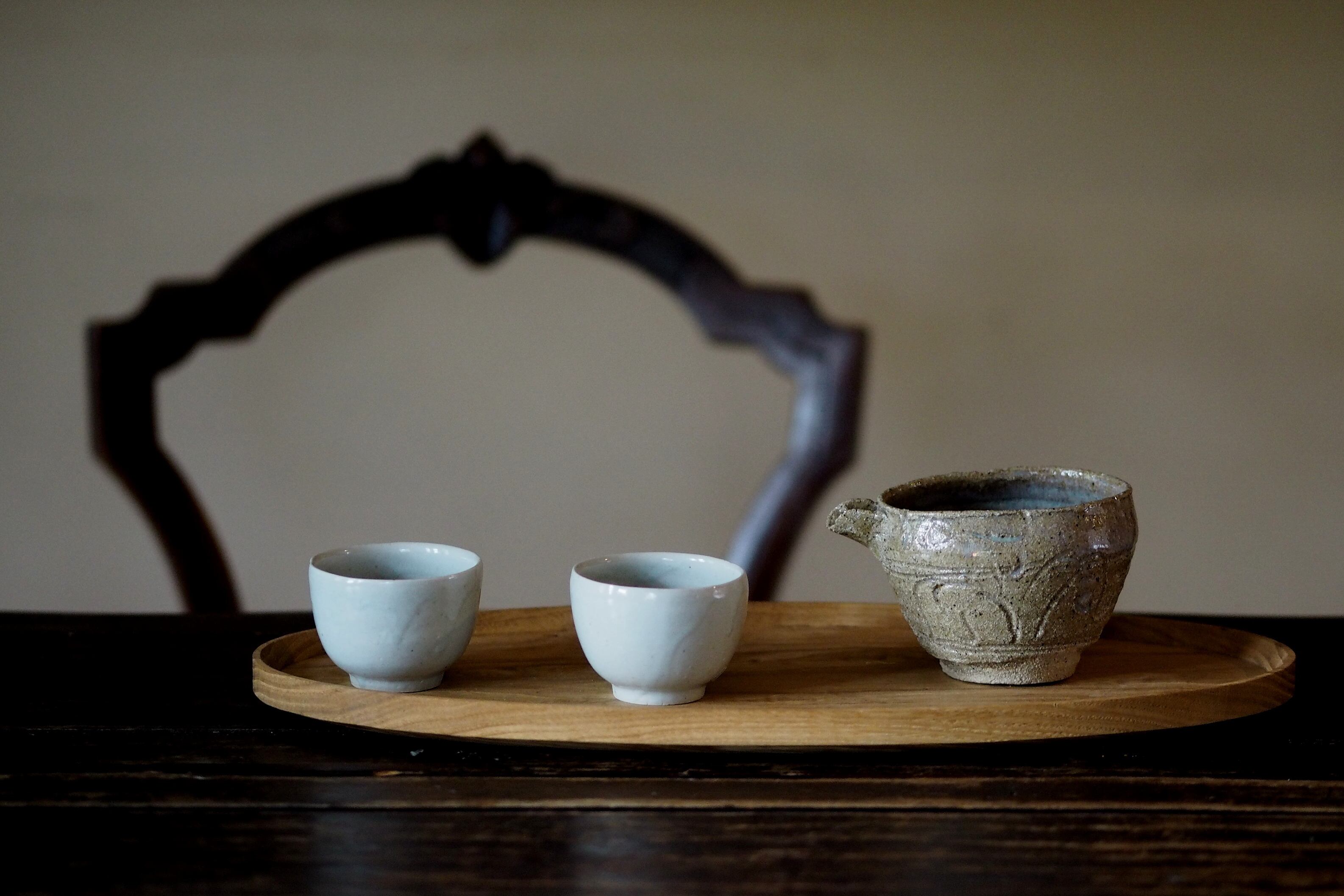 岡晋吾 17.斑刻文片口酒器 | 陶屋なづな