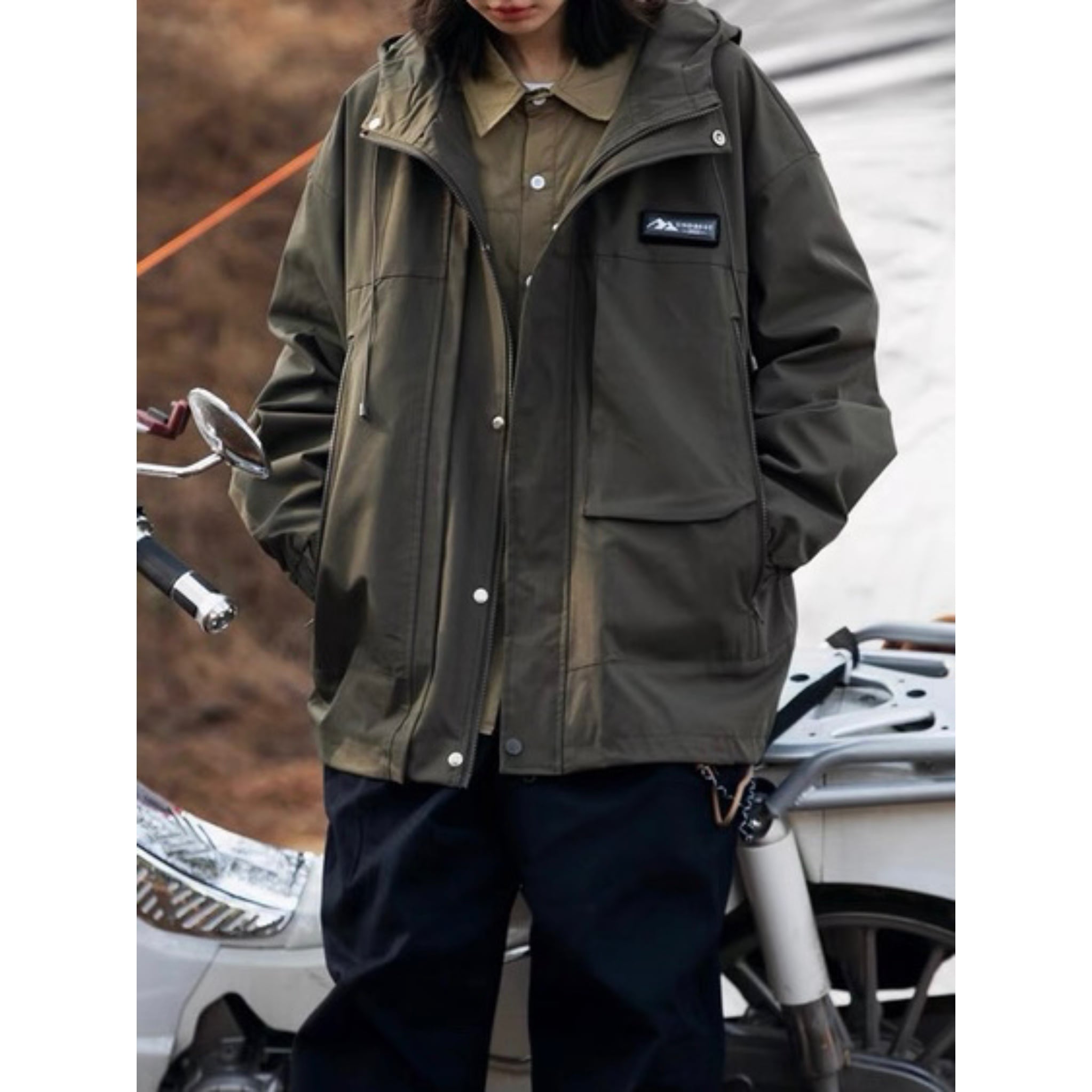 オーバーサイズフードコーチジャケット J0245 | Joppy