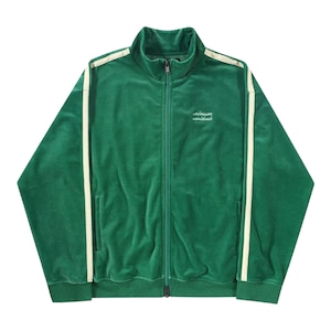 【UNKNOWN LONDON】GREEN VELOUR TRACK JACKET