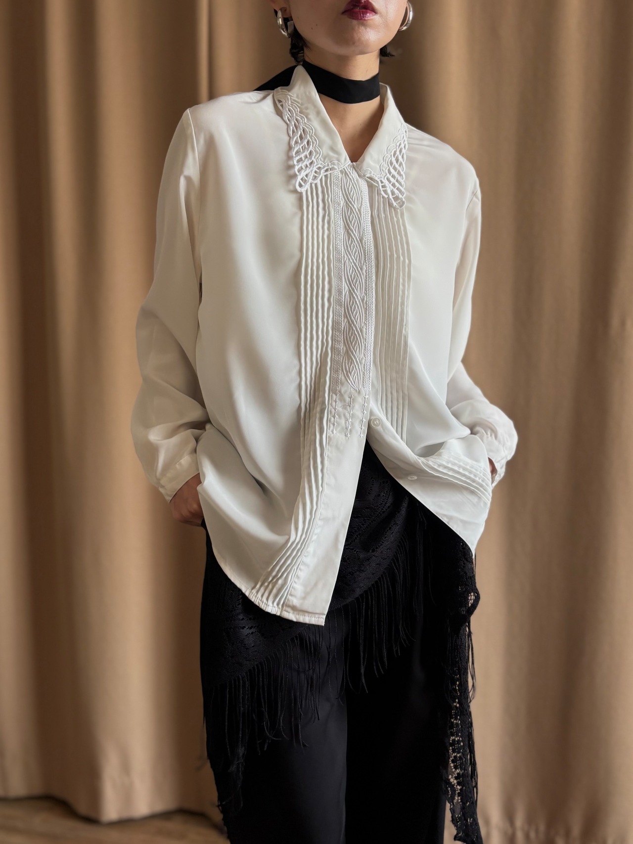 MIKADO PETITE classic shirt-5172-3