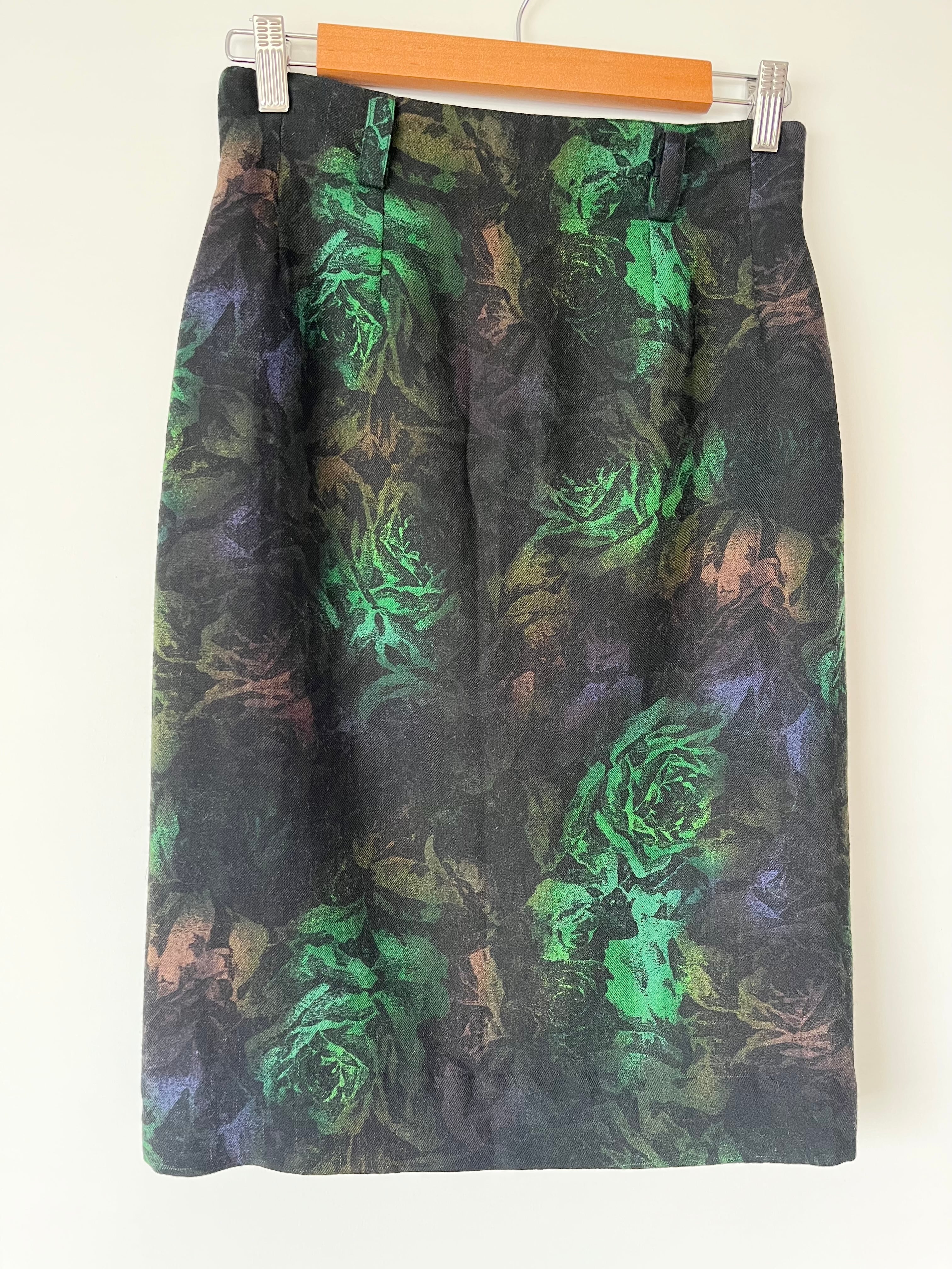 古着 made in France ウールスカート