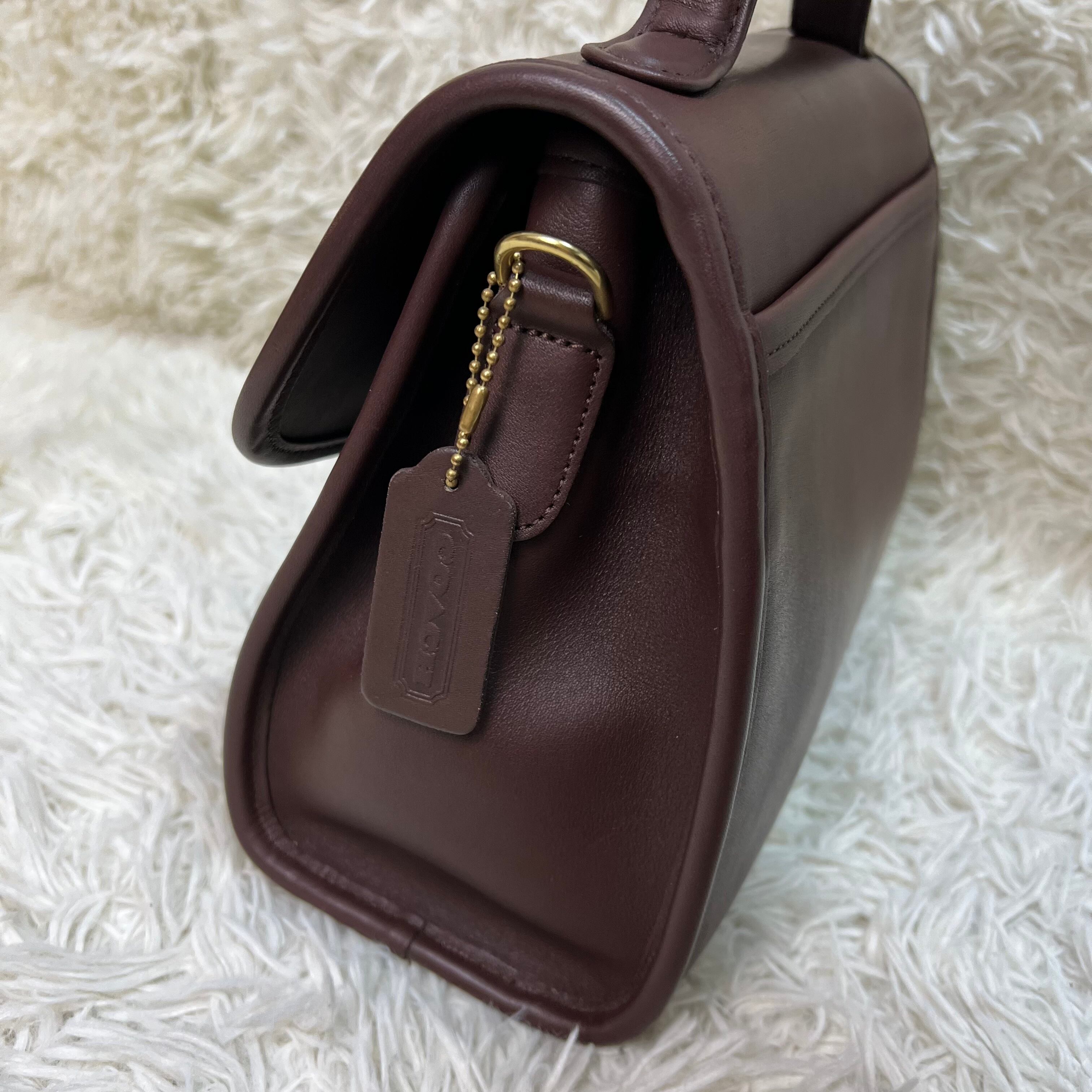 オールドコーチ ハンドバッグ ターンロック MANOR BAG 茶色