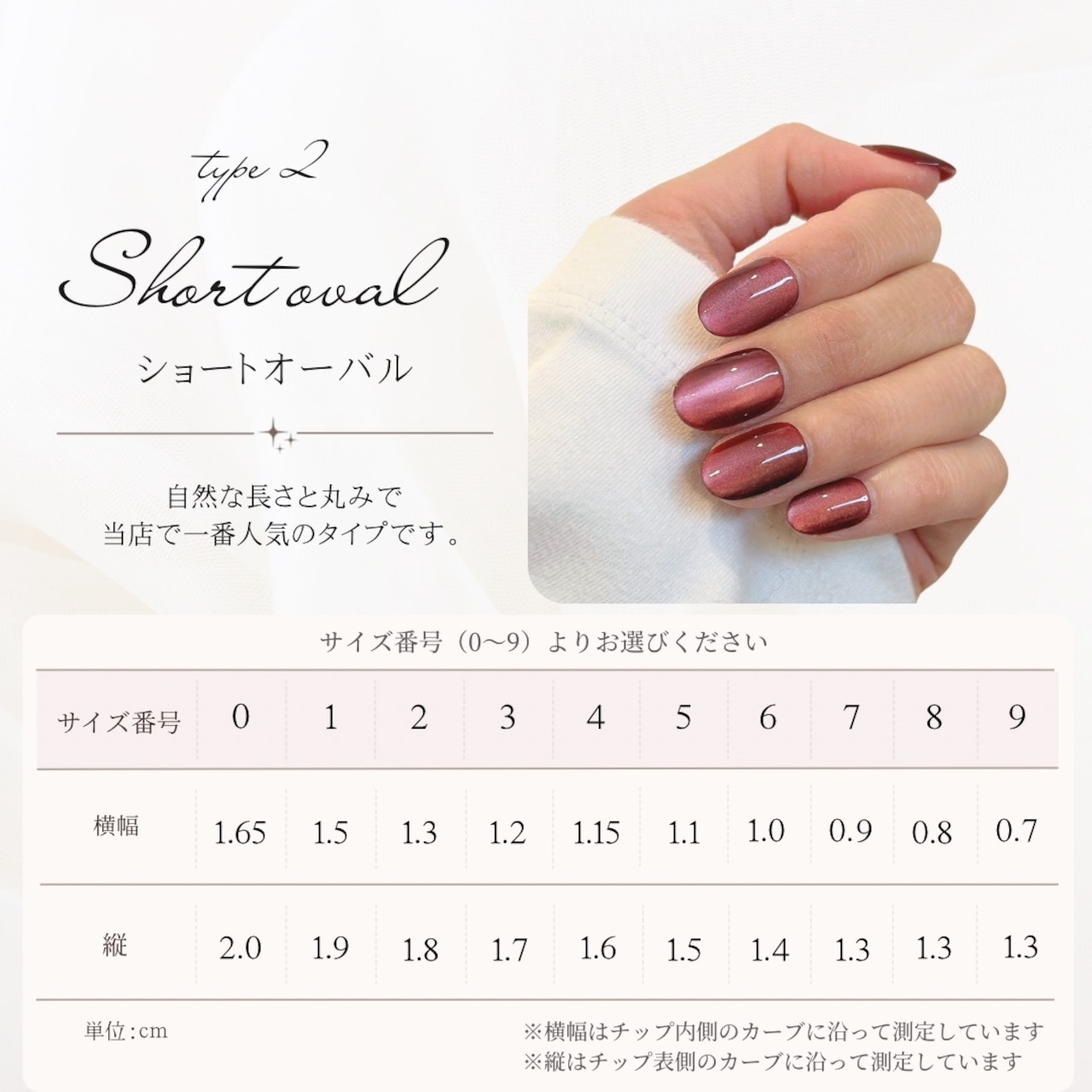 サイズ測定用チップ