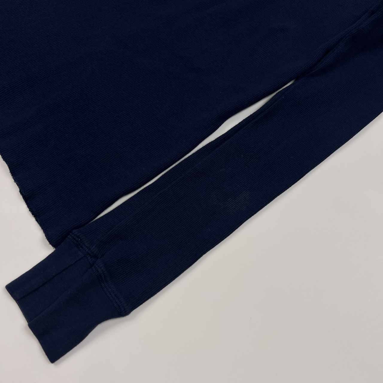 Ralph Lauren ラルフローレン リブ ヘンリーネック シャツ サイズ S/160/84A /サーマル/ネイビー/レディース